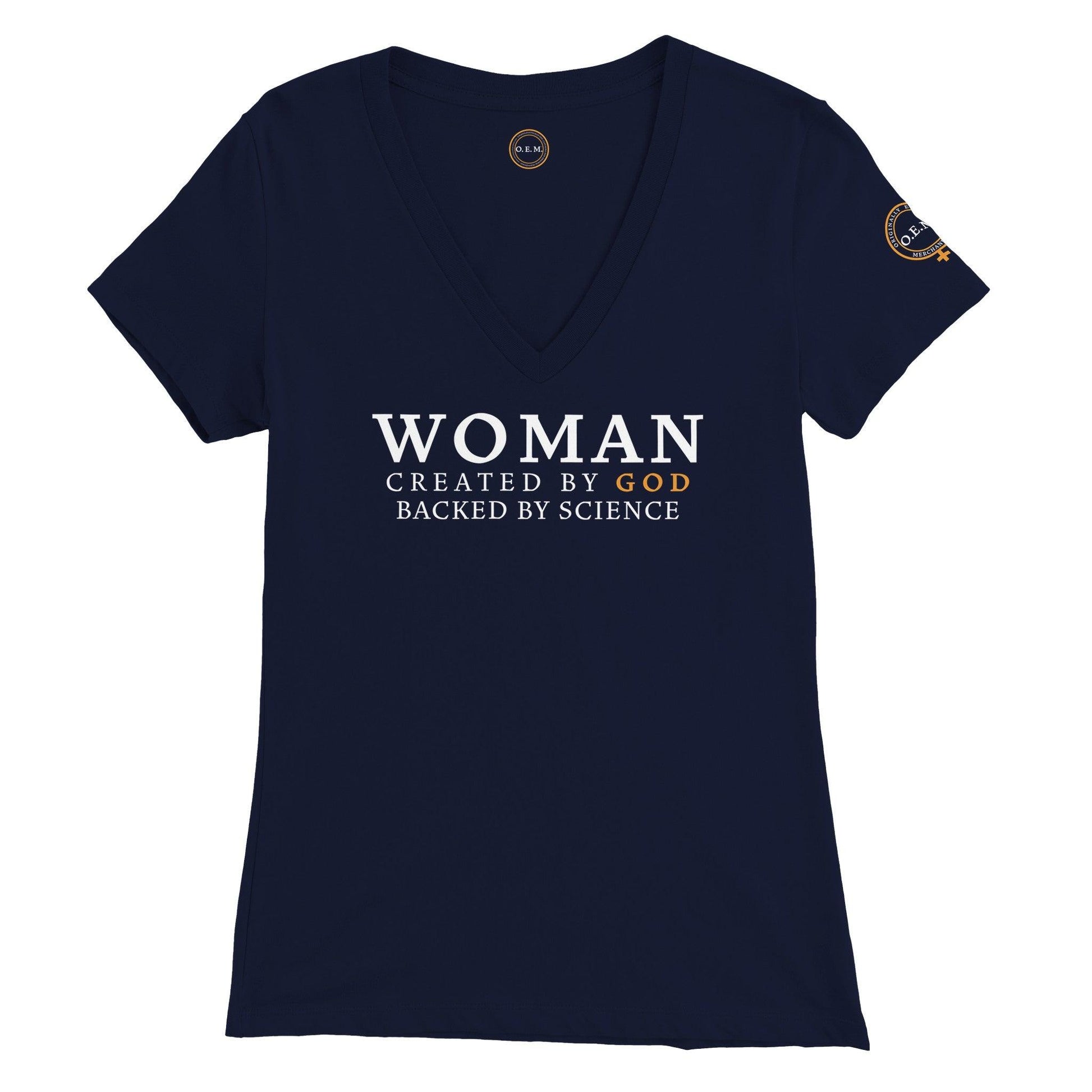 Women's T-Shirt - Created by God (Front) - Originally Equipped